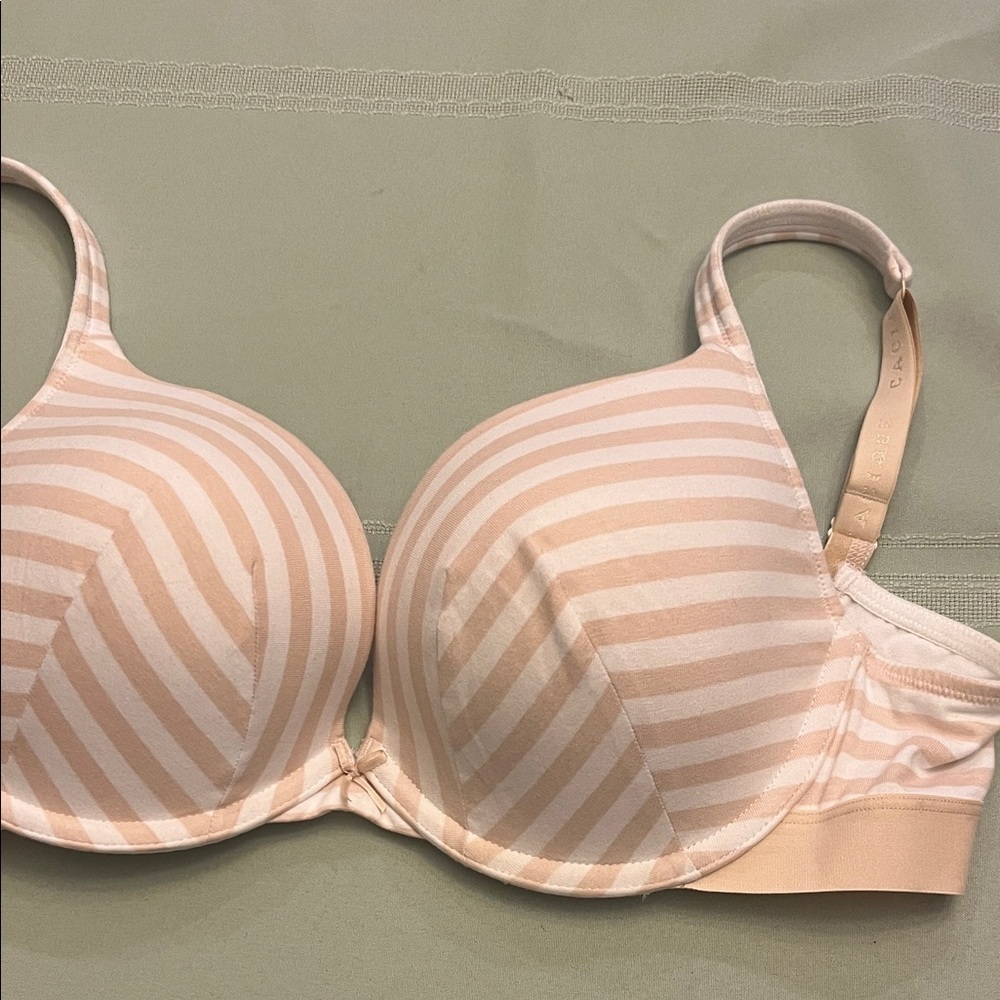 Cacique Soft Pink Striped Bra